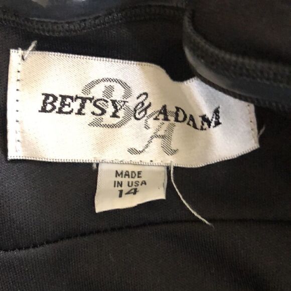 Betsy & Adam Royal Blue Taffeta Strapless Body-con Dress - Picture 6 of 12